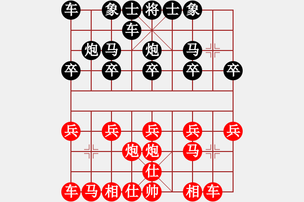 象棋棋譜圖片：重慶 張紅衛(wèi) 負(fù) 貴州 陳紹華 - 步數(shù)：10 