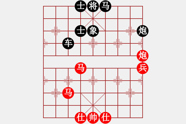 象棋棋谱图片：不服气再来(7段)-胜-陕北酒狼(8段) - 步数：80 