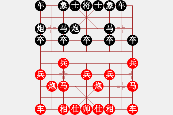 象棋棋譜圖片：愉興[紅] -VS- 軍旗王子[黑] - 步數(shù)：10 