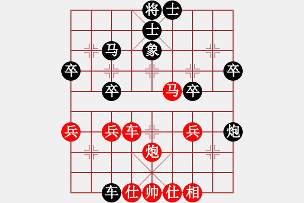 象棋棋譜圖片：初學(xué)者之一(3段)-勝-常勝得主(6段) - 步數(shù)：40 