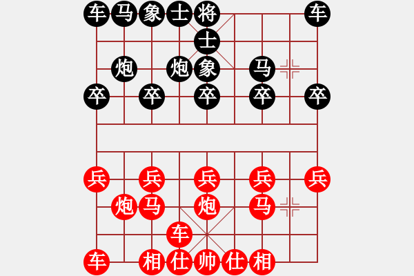 象棋棋譜圖片：lessbye369[紅] -VS- 1234_8314[黑] - 步數(shù)：10 