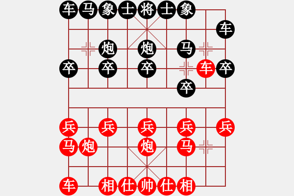 象棋棋譜圖片：chouqi(7級(jí))-負(fù)-找星星(2級(jí)) - 步數(shù)：10 