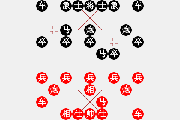 象棋棋譜圖片：饒馬三先勝包子 - 步數(shù)：10 