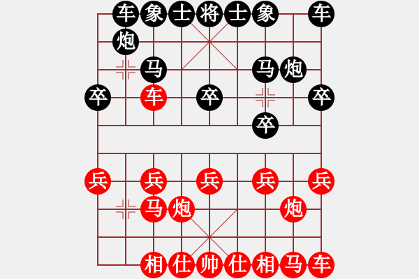 象棋棋譜圖片：《學習大師后手》屏風馬進3卒破士角炮正馬左車過河 - 步數(shù)：10 