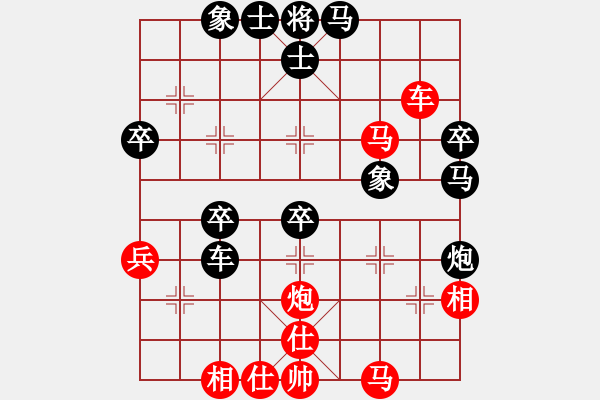 象棋棋譜圖片：后勝老頭（左中炮正馬急沖中兵對(duì)屏風(fēng)馬雙炮過(guò)河） - 步數(shù)：50 