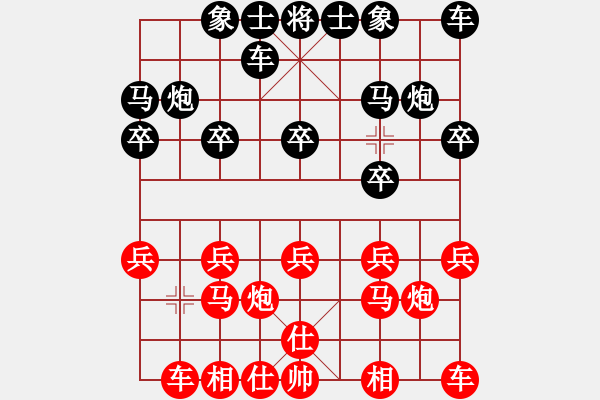 象棋棋譜圖片：廣州楚庭隊(duì) 安娜 負(fù) 山東省棋牌運(yùn)動(dòng)管理中心隊(duì) 黃蕾蕾 - 步數(shù)：10 