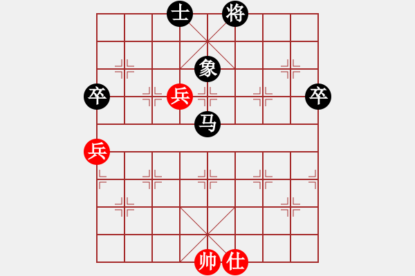 象棋棋譜圖片：左疊炮：臨殺送車 拼光苦勝：鄭舉衛(wèi)[紅] -VS- 棋苑大怪[黑] - 步數(shù)：100 