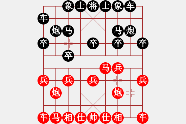 象棋棋譜圖片：測評三級 - 步數(shù)：10 