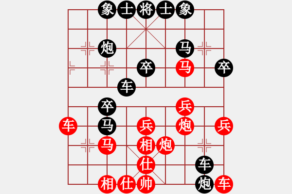 象棋棋譜圖片：測評三級 - 步數(shù)：30 