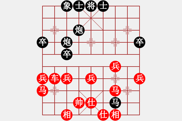 象棋棋譜圖片：千島雅(無極)-勝-名劍小豬(7f) - 步數(shù)：40 