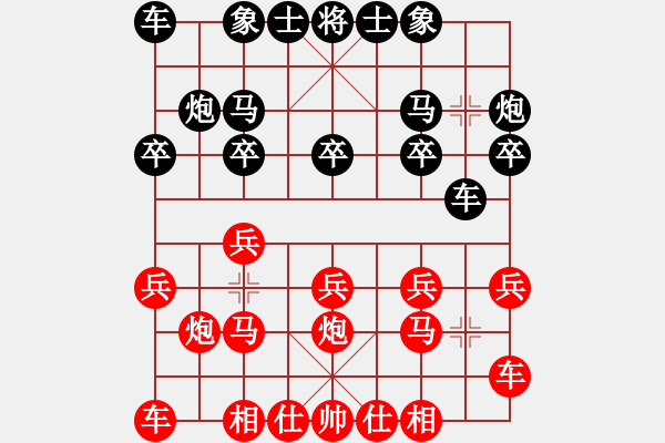 象棋棋谱图片：第2轮 青海 霍 鹏（先和）甘肃 刘曜榕 - 步数：10 