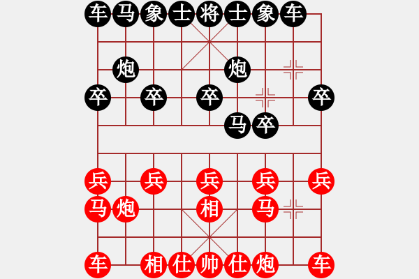 象棋棋譜圖片：隨緣[紅] -VS- 樺[黑] - 步數(shù)：10 