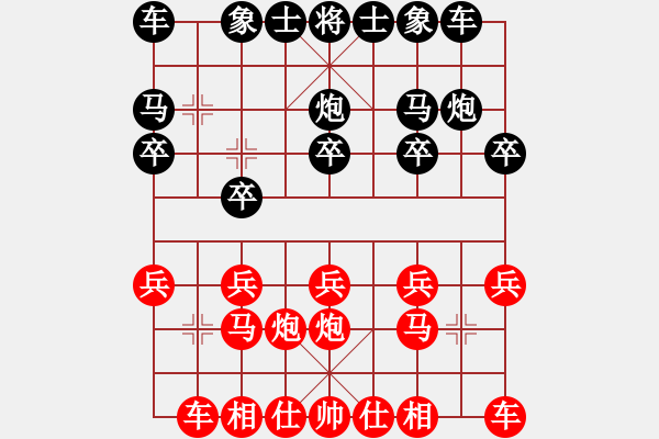 象棋棋譜圖片：屏風(fēng)馬應(yīng)五六炮不進(jìn)兵(業(yè)三升業(yè)四評(píng)測對局)我后勝 - 步數(shù)：10 