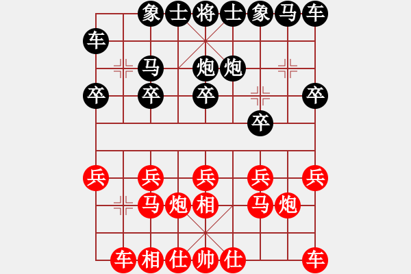 象棋棋譜圖片：無聲的燦爛[紅] -VS- 泗洪傳奇 [黑] - 步數(shù)：10 