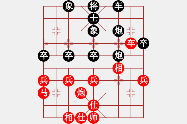 象棋棋譜圖片：2013大師網(wǎng)網(wǎng)名爭(zhēng)霸賽 鐵將-黑手 先勝 坦克車(chē) - 步數(shù)：40 