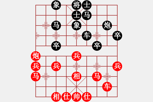 象棋棋譜圖片：分?jǐn)?shù)高了沒(méi)人跟我玩[276133282] -VS- 拼命四郎[360254416] - 步數(shù)：40 