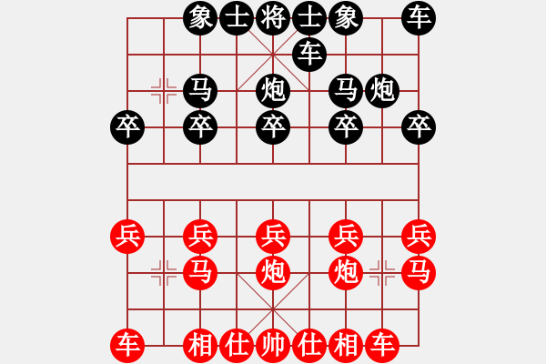 象棋棋譜圖片：火麒麟[971138353].[紅] -VS- 橫才俊儒[黑] - 步數(shù)：10 