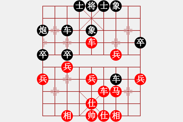 象棋棋譜圖片：棋壇毒龍(8段)-和-奇門(mén)魔谷(9級(jí)) - 步數(shù)：40 