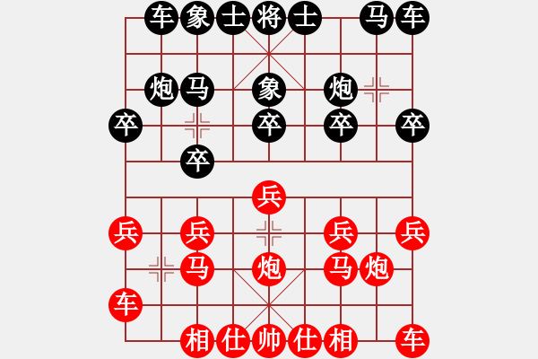 象棋棋譜圖片：橫才俊儒[紅] -VS- 王老五[黑] - 步數(shù)：10 