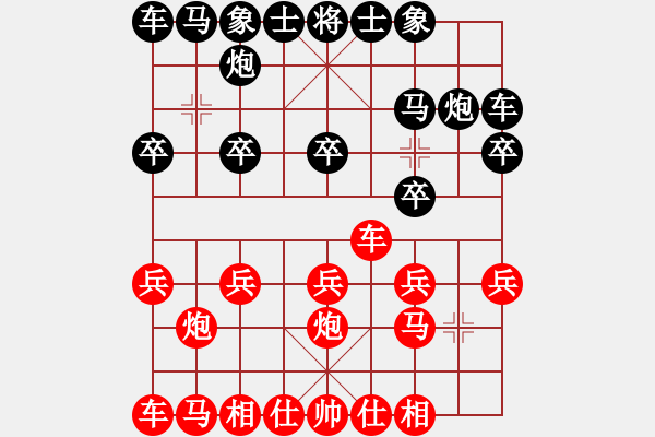 象棋棋谱图片：gg-和棋-rr 2016-07-16 17_23_10.pgn - 步数：10 