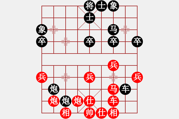 象棋棋譜圖片：楊敏博(5r)-勝-高唯(5r) - 步數(shù)：40 