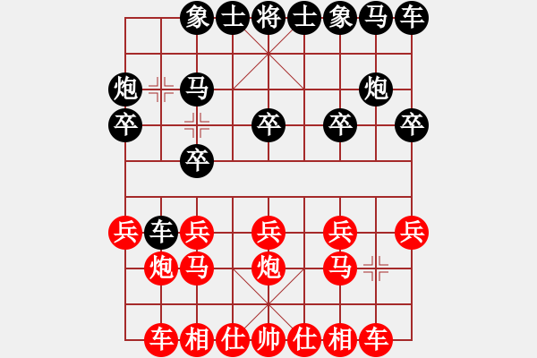 象棋棋譜圖片：醉棋渡河(2弦)-和-無求品自高(6弦) - 步數(shù)：10 