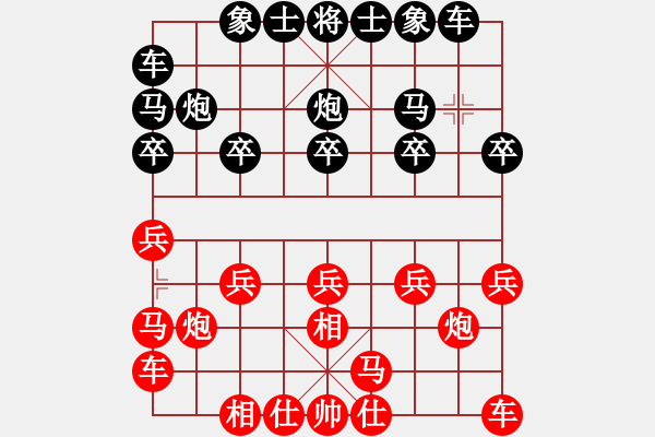 象棋棋譜圖片：劉鳳君     先和 鄒立武     - 步數(shù)：10 