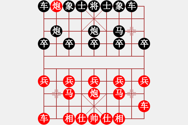 象棋棋譜圖片：20190915教學(xué)對(duì)局謝雨辰先對(duì)劉詩(shī)哲.XQF - 步數(shù)：10 