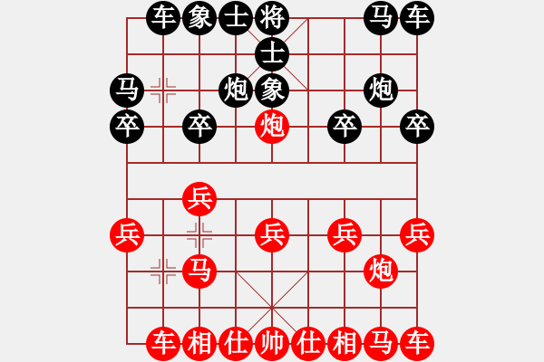 象棋棋譜圖片：葬心紅勝連連看168【仙人指路對士角炮或過宮炮】 - 步數(shù)：10 