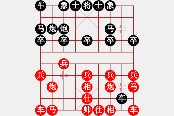 象棋棋譜圖片：陳健纘[紅] -VS- 財哥[黑] - 步數(shù)：10 