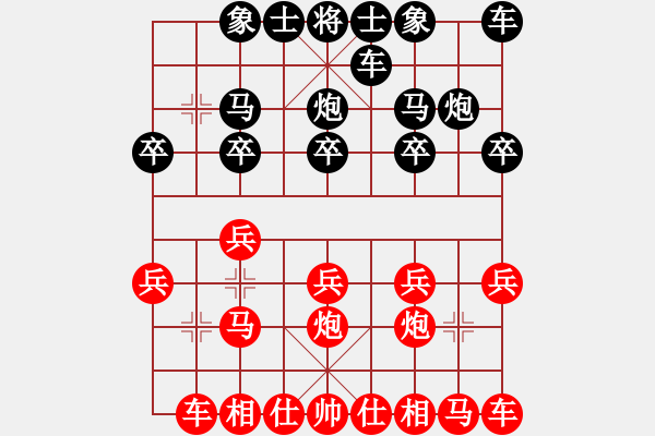 象棋棋譜圖片：飄絮＆夢(mèng)[黑] -VS- 會(huì)飛的魚(yú)[紅] - 步數(shù)：10 