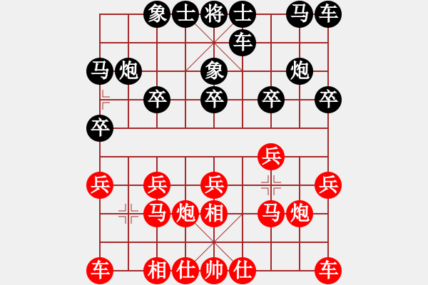 象棋棋譜圖片：2022.2.8.2中級場先勝順相局 - 步數(shù)：10 