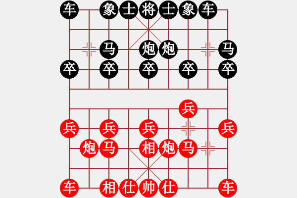 象棋棋谱图片：李和斌 先负 肖革联 - 步数：10 