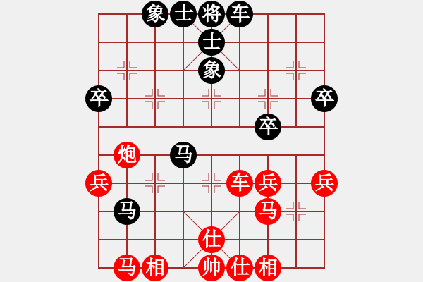 象棋棋譜圖片：20190413 先勝張?zhí)禊i 中炮對列手炮 黑56炮 - 步數(shù)：40 