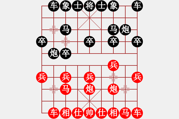 象棋棋譜圖片：笑可[2574894929](業(yè)余三級) 負(fù) -假象[-](業(yè)余三級) - 步數(shù)：10 