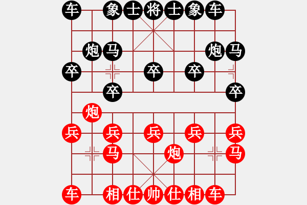 象棋棋譜圖片：起馬局（黑勝） - 步數(shù)：10 