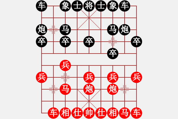 象棋棋譜圖片：茂名 伍尚雷 和 順德 韓裕恒 - 步數(shù)：10 