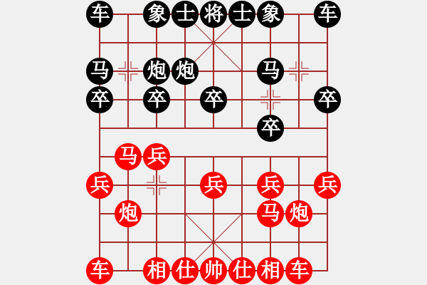 象棋棋譜圖片：哈哈[2449505605] -VS- 流浪的心[809291808] - 步數(shù)：10 