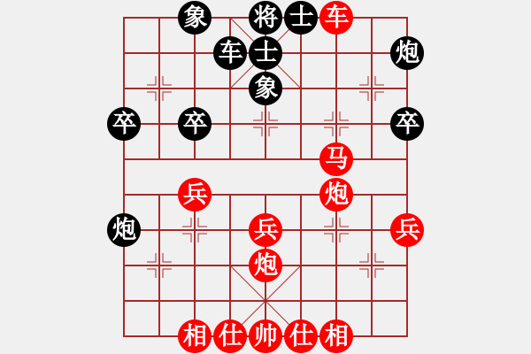 象棋棋譜圖片：甲殼蟲(chóng)汽車(chē)(9段)-勝-筆記本兒(天帝) - 步數(shù)：40 