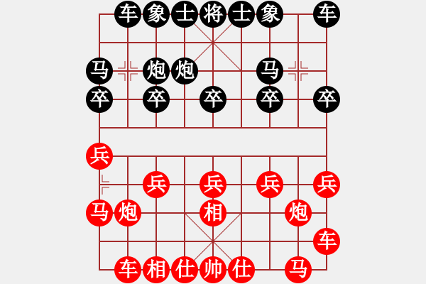 象棋棋譜圖片：白鷺立雪(2段)-負(fù)-寶坻夜襲隊(5段) - 步數(shù)：10 