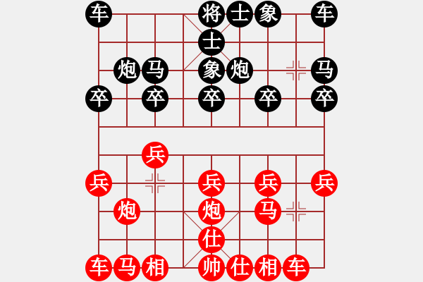 象棋棋譜圖片：杰秋多杰[1145392] -VS- 小微[1242764438] - 步數(shù)：10 