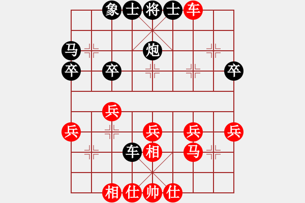 象棋棋譜圖片：666[1019398168] -VS- 橫才俊儒[黑] - 步數(shù)：40 