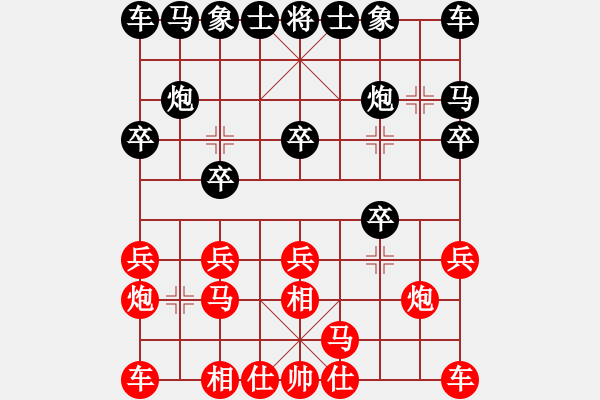 象棋棋譜圖片：wuxingdao(9星)-和-廣州大仙(9星) - 步數(shù)：10 