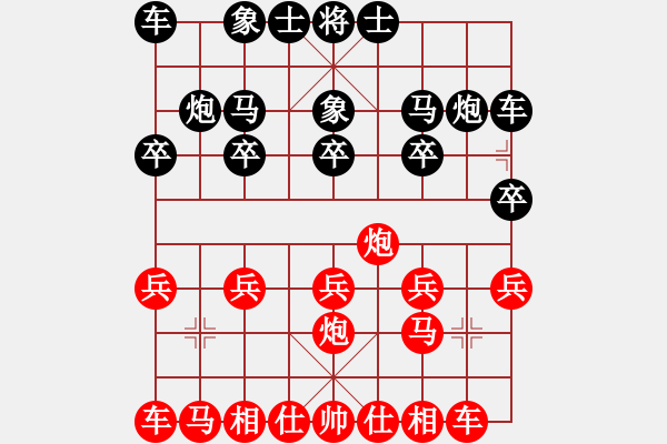 象棋棋譜圖片：2018.10.25.1人機(jī)評(píng)測(cè)晉升8-1先勝鴛鴦炮.pgn - 步數(shù)：10 