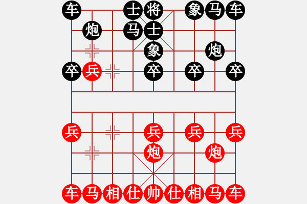 象棋棋譜圖片：下山王(天帝)-負(fù)-呂欽妹(天帝) - 步數(shù)：10 