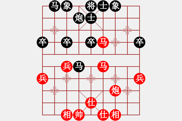 象棋棋譜圖片：東馬 彭思穎 和 東馬 詹意憙 - 步數(shù)：40 