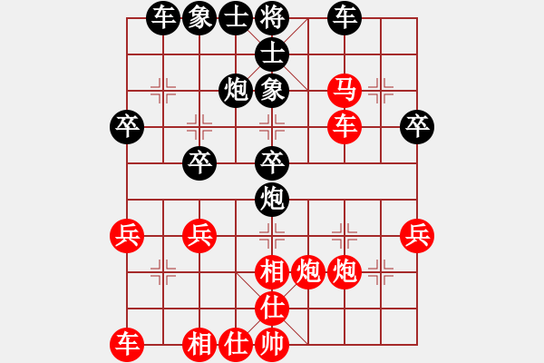 象棋棋譜圖片：傻大哥(4級(jí))-勝-czjlxwlxw(5r) - 步數(shù)：30 