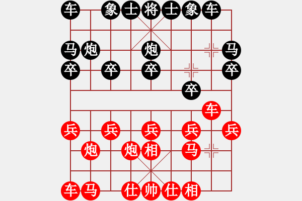 象棋棋譜圖片：象棋愛(ài)好者 VS 初級(jí)棋士 - 步數(shù)：10 