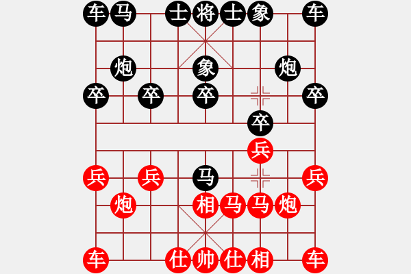 象棋棋譜圖片：388局 A41- 起馬對(duì)進(jìn)７卒-小蟲引擎23層 (先和) BugChess18-07-11 x6 - 步數(shù)：10 