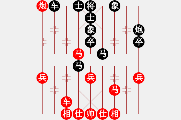 象棋棋譜圖片：子曰帥呆了(7段)-負-我愛飛相局(6段) - 步數(shù)：40 